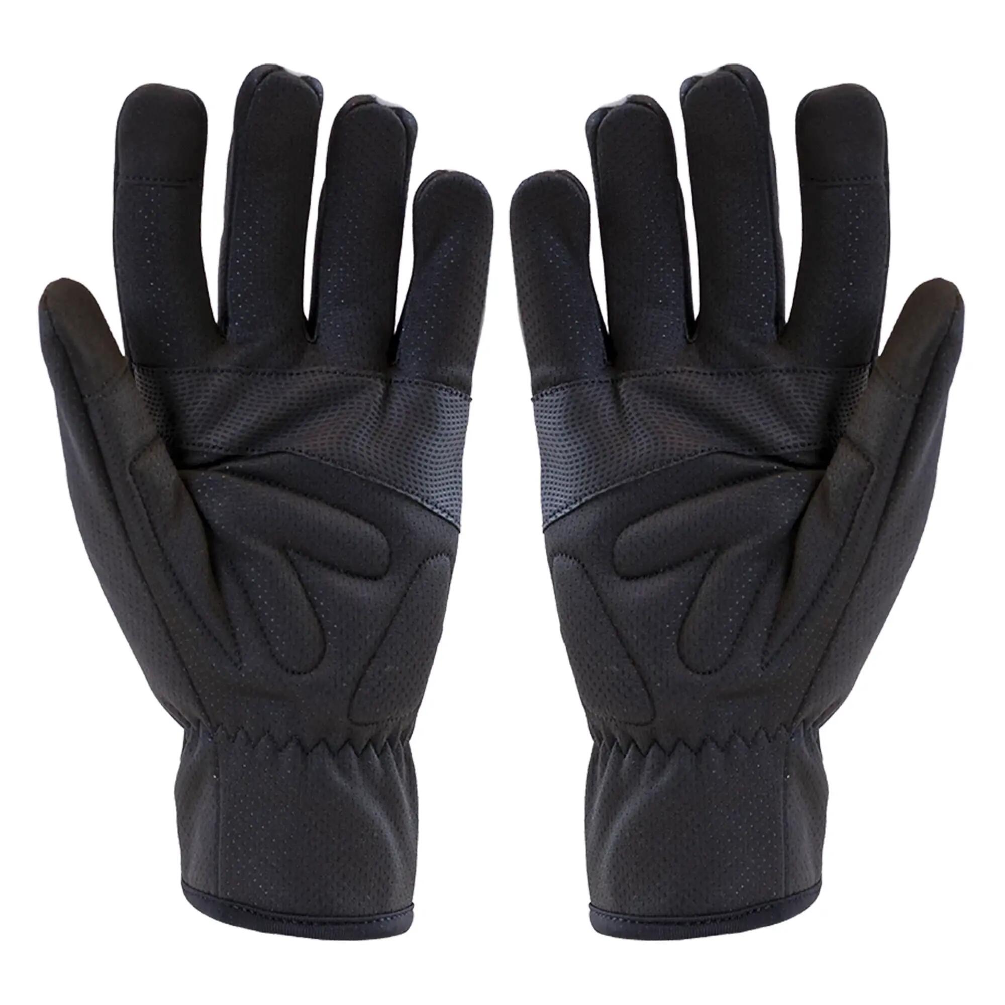 WOWOW - Herren Damen Warnschutz Winddichte Touchscreen Fahrradhandschuhe 2/5