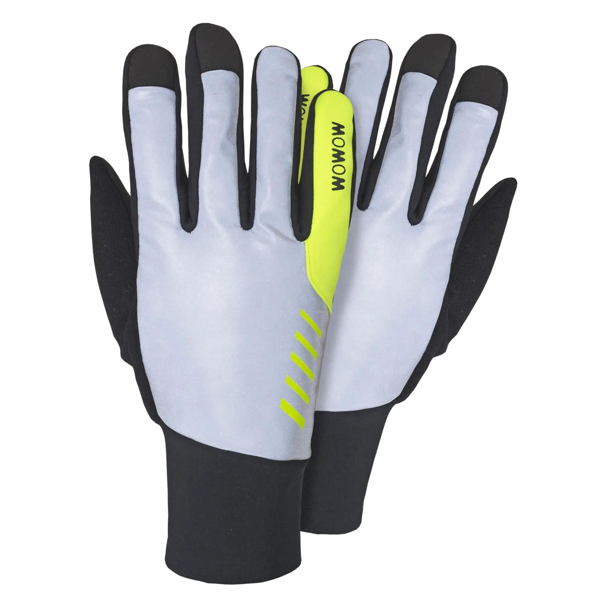 WOWOW - Guantes invierno hombre mujer cortavientos reflectantes táctiles 1/6