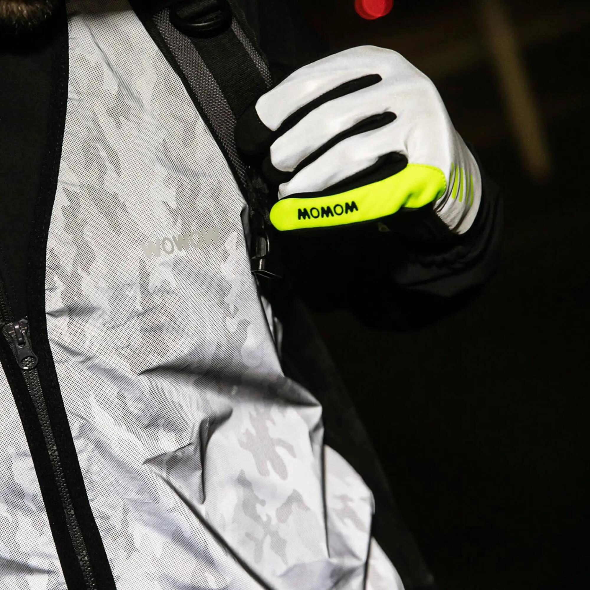 WOWOW - Guantes invierno hombre mujer cortavientos reflectantes táctiles 4/6