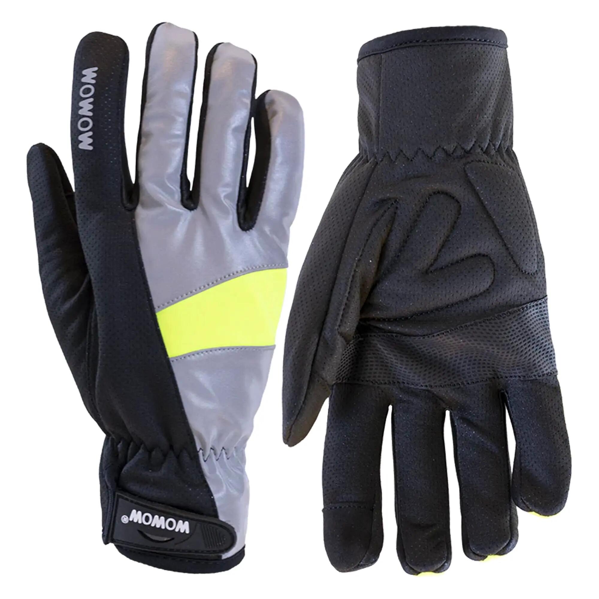 WOWOW - Gants Cyclisme Coupe-Vent Entièrement Réfléchissants Tactiles 3/5