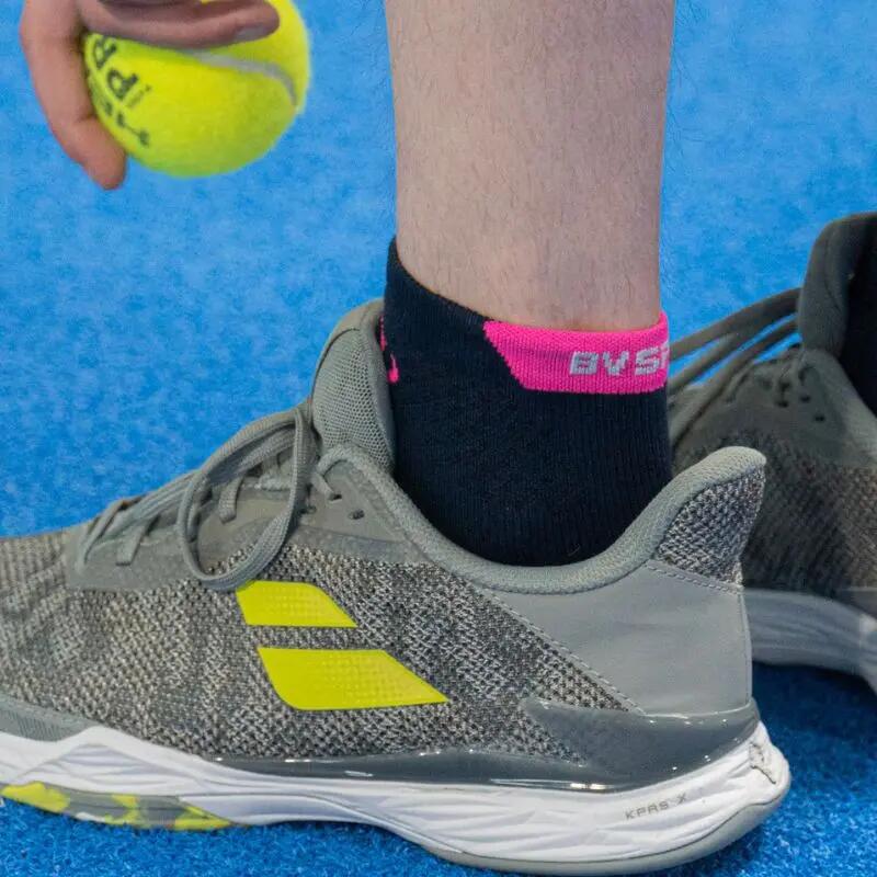 Chaussettes Padel courte Marine/Rose 3/3