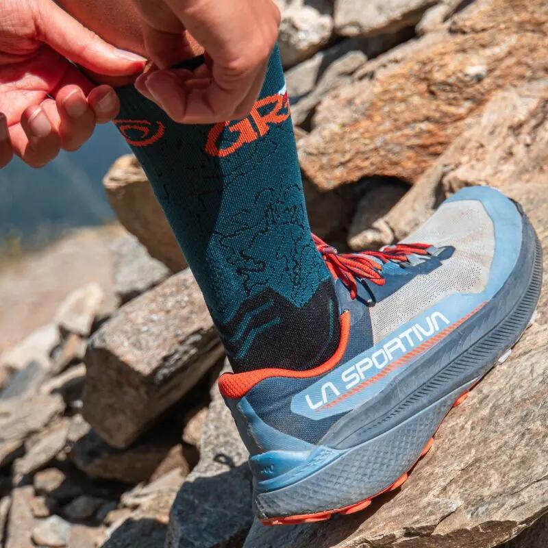 BV Sport Trek Haute Collector GR20 Groen / Oranje sokken 2/5