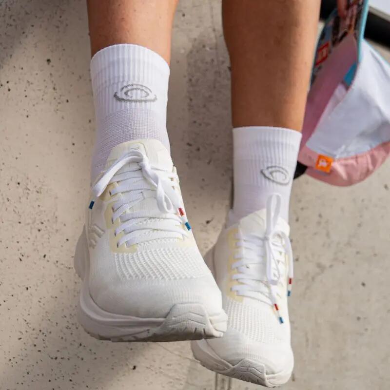 Chaussettes RUN MARATHON Mid Blanc/Gris 5/5