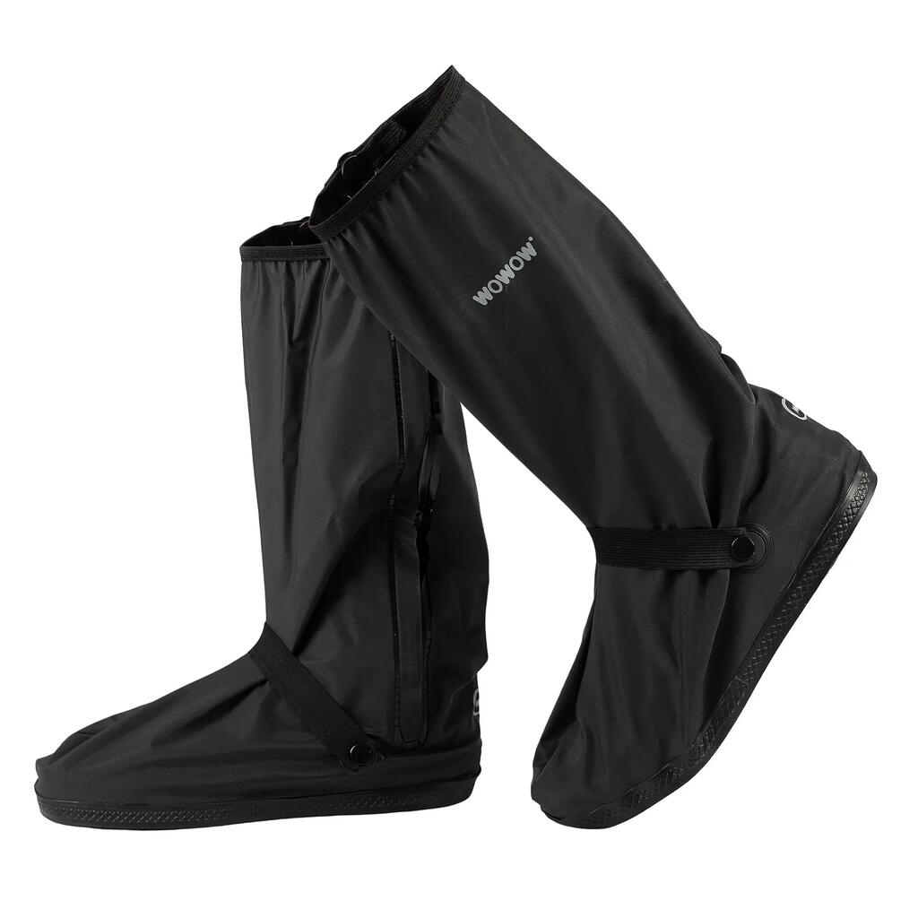 Rainflow Waterproof Cycling Overshoes Black PVC Bike Boot Covers