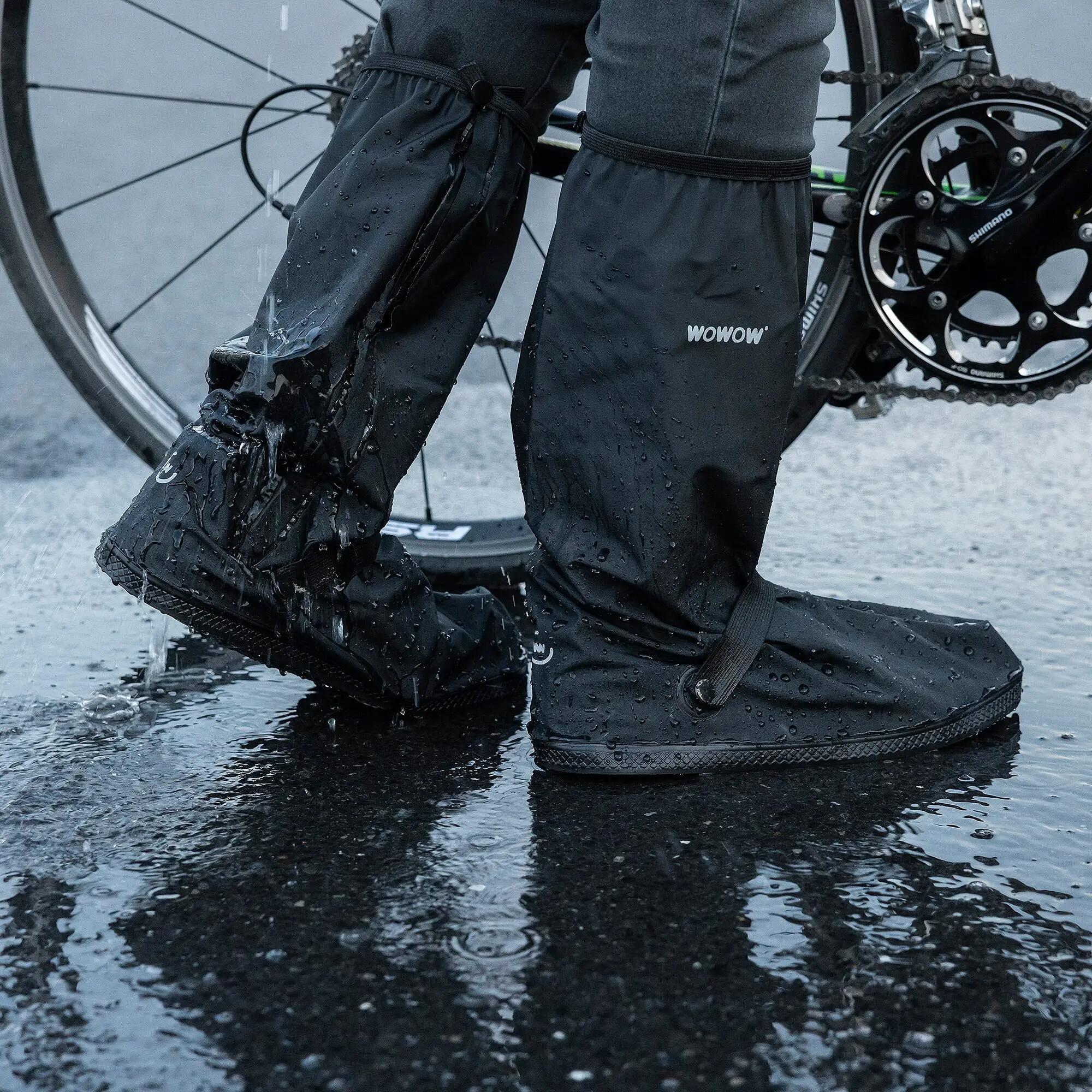 WOWOW - Rainflow Ochraniacze Na Buty Rowerowe PVC Czarne Wodoodporne 5/5