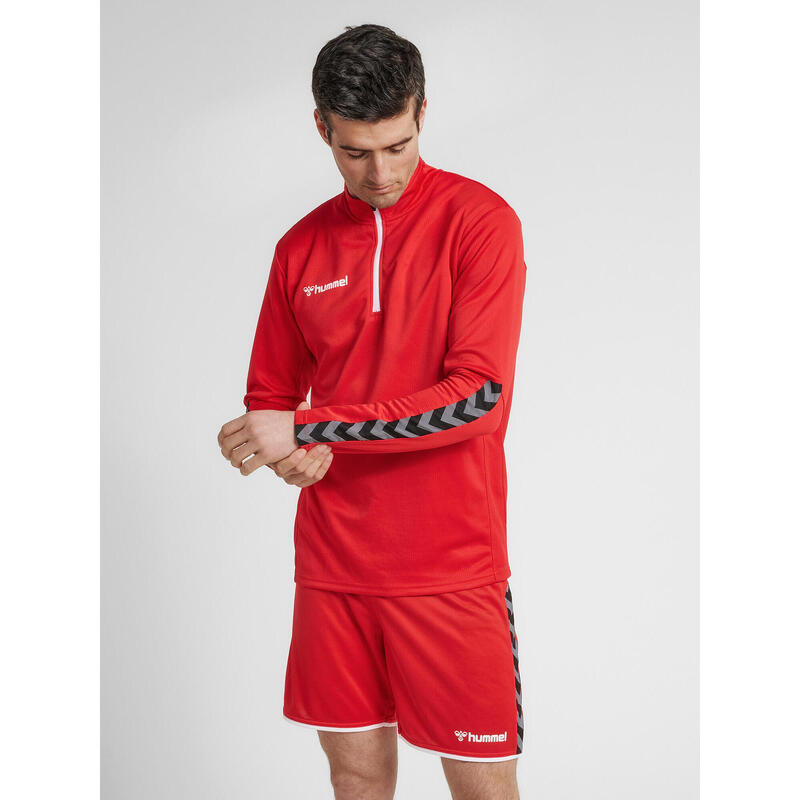 Demie-Fermeture Éclair Zip Sweat-Shirt Hmlauthentic Homme HUMMEL