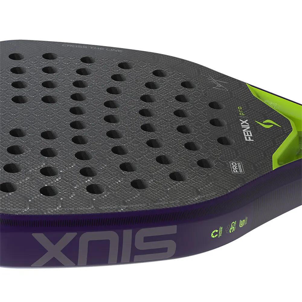 SIUX Fenix Pro 2026 Glow Purple | Carbon padel racket with power and precision 3/7