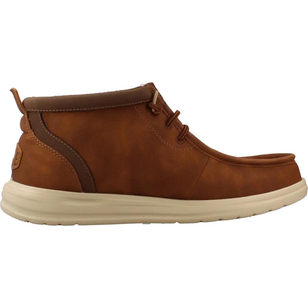Bottes Hey Dude Modèle Hd42051 Wally Mid Gripr Classic Couleur Brun Clair 4/7