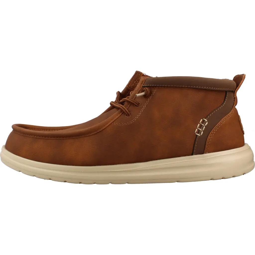 Bottes Hey Dude Modèle Hd42051 Wally Mid Gripr Classic Couleur Brun Clair 2/7