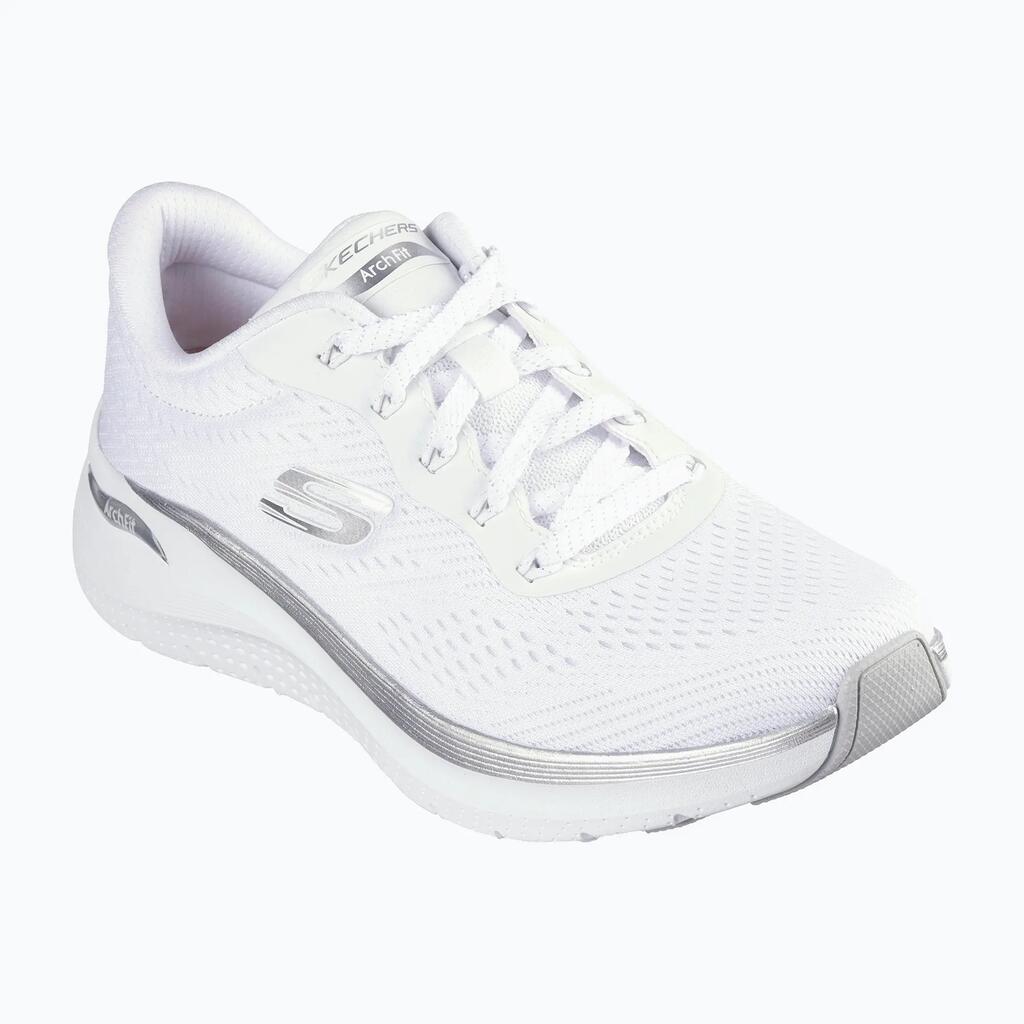 Women's ARCH FIT 2.0 GLOW THE DISTANCE Slip-On White / Silver
