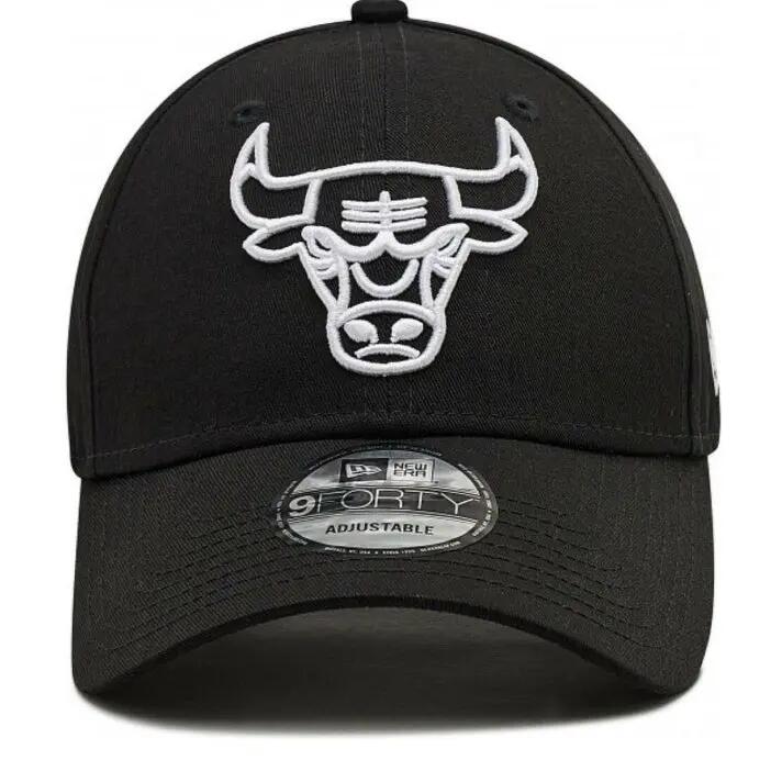 Czapka z daszkiem New Era 9FORTY Chicago Bulls NBA Outline Czarna - 12292586 6/6