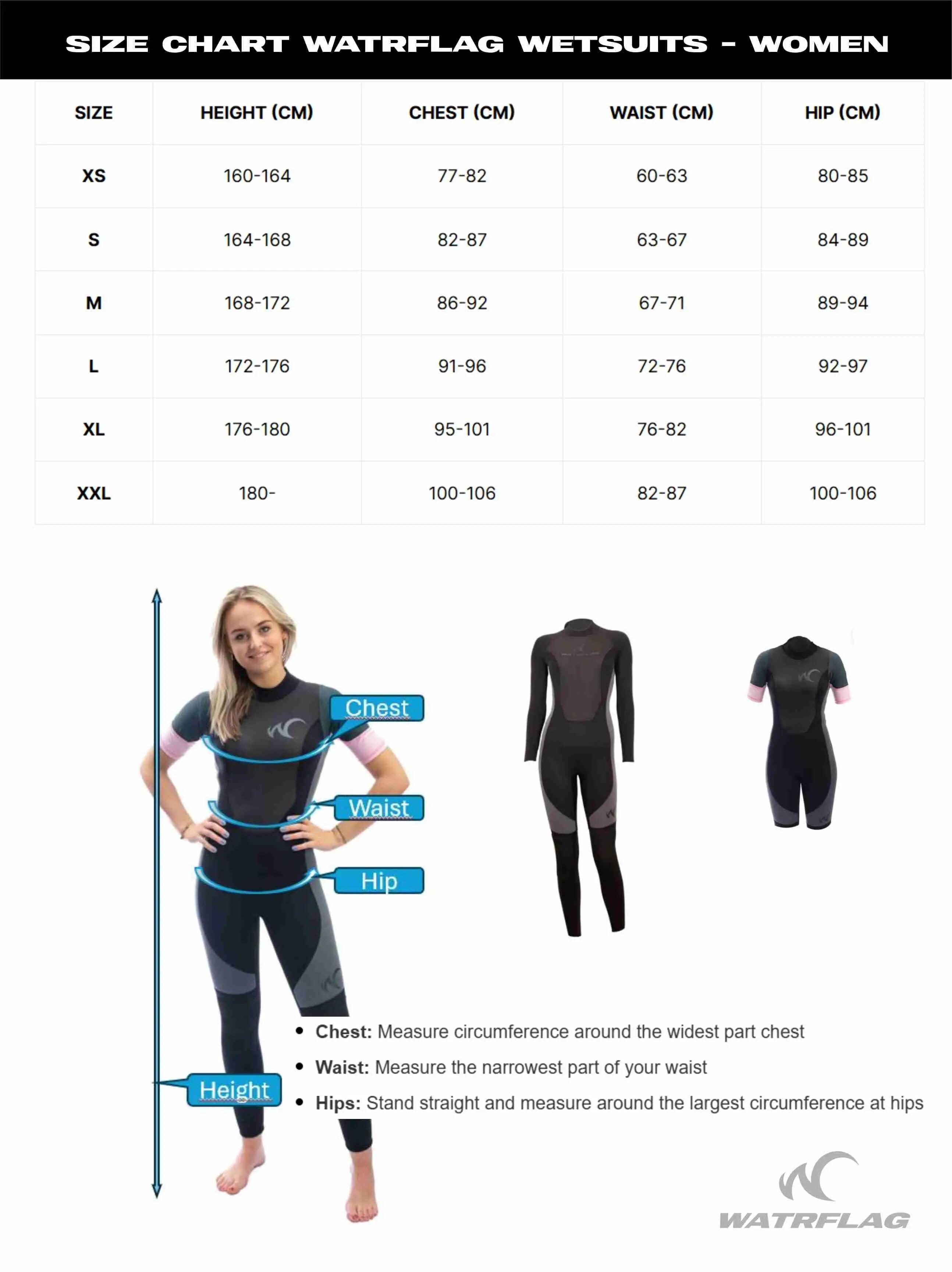 Combinaison à Front-zip - Launceston - Femmes - Néoprène Superstretch 5/4 mm 4/7