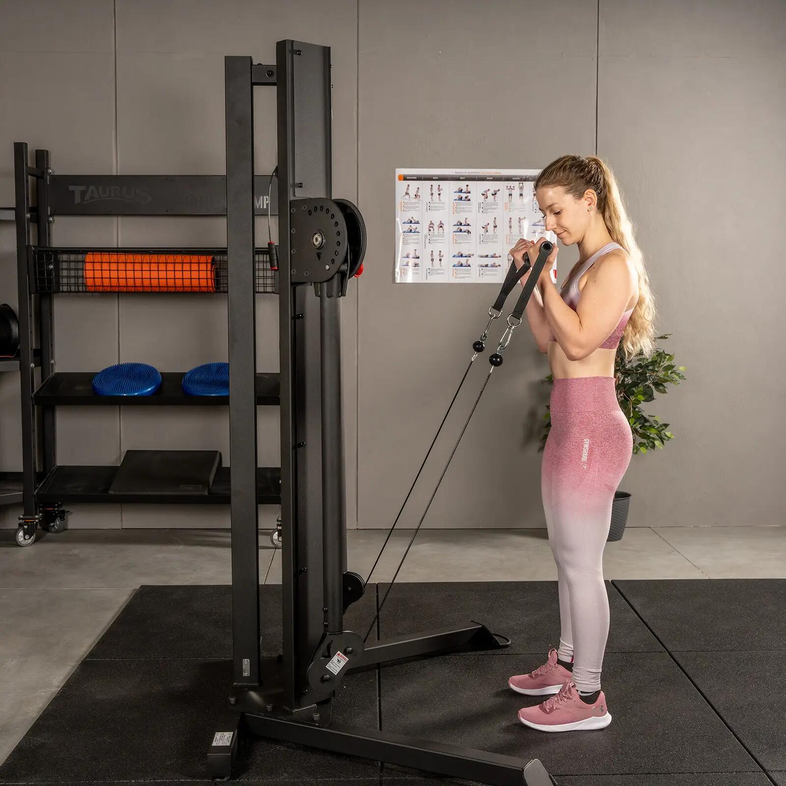Functional trainer - Krachttraining - BodyCraft EFT - Verstelbaar - Zwart 3/4