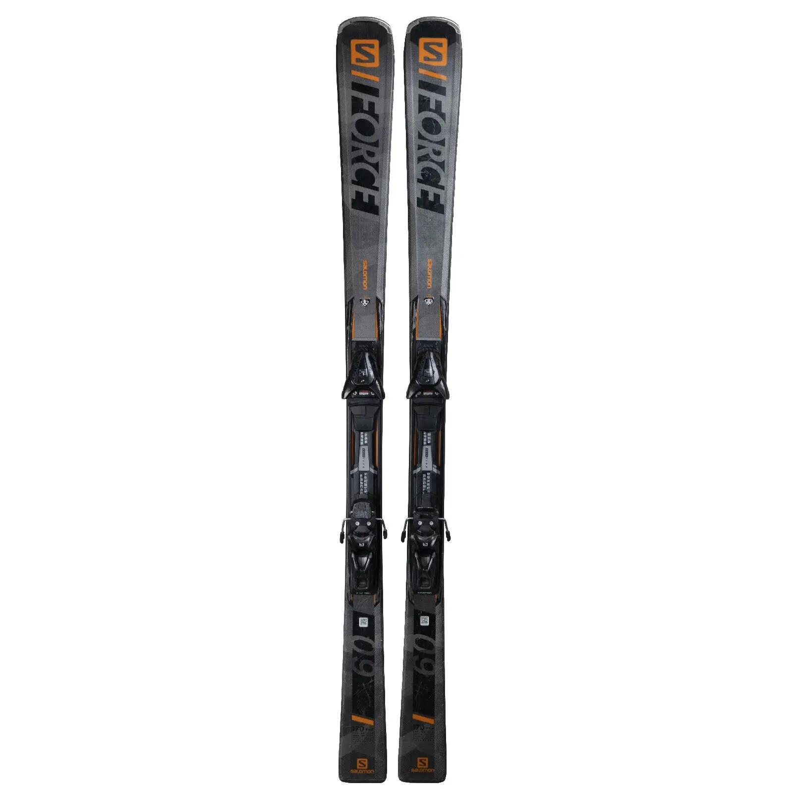 RECONDITIONNE - Ski Salomon S Force 09 + Fixations 2/4