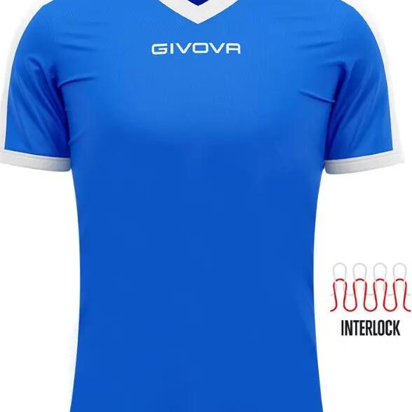 Sports T-shirt Givova Revolution Sky-white Blue