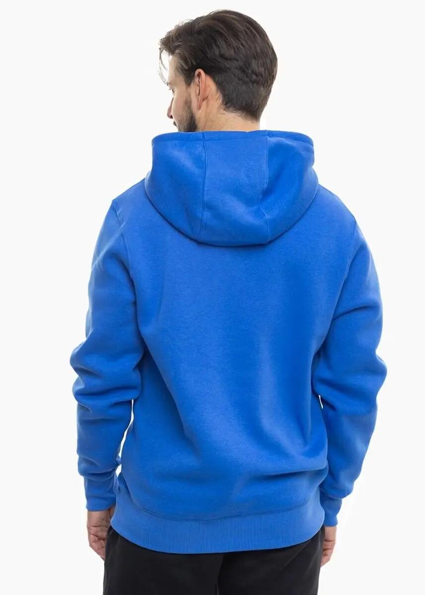Felpa con cappuccio uomo ( fleece) nike blu royal 4/4
