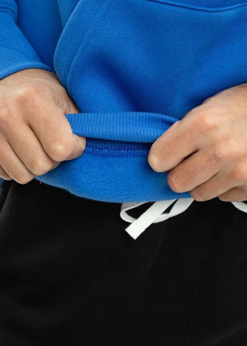 Felpa con cappuccio uomo ( fleece) nike blu royal 3/4