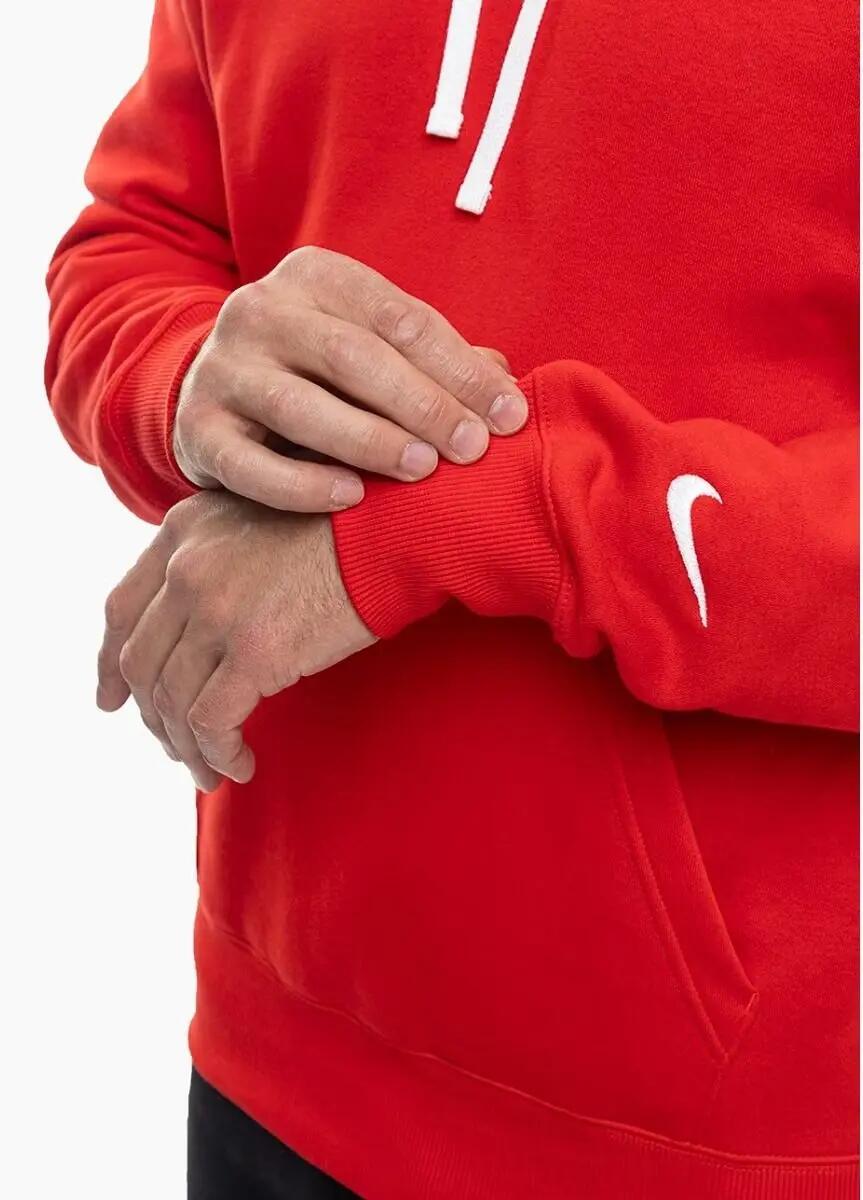 Felpa con cappuccio uomo ( fleece) nike rosso 2/4