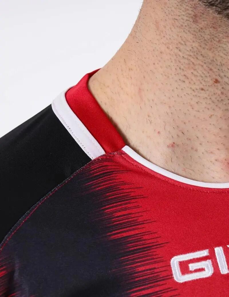 T-shirt uomo givova rosso/nero 4/4
