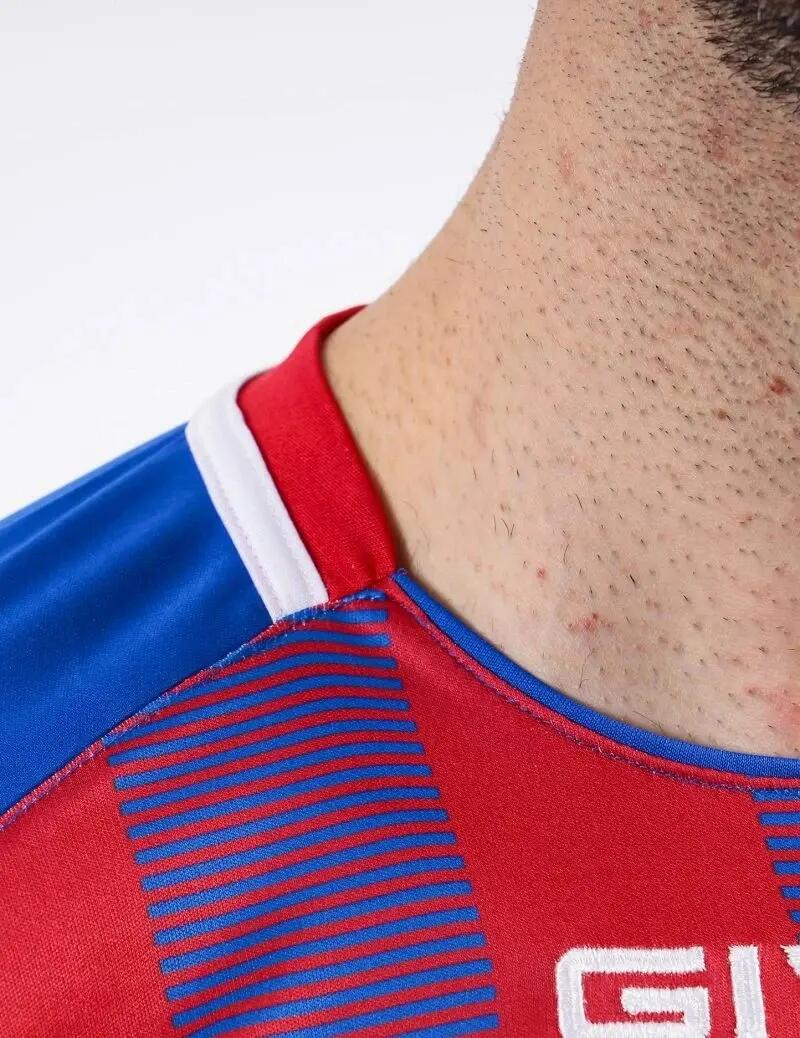 T-shirt uomo givova azzurro/rosso 4/4