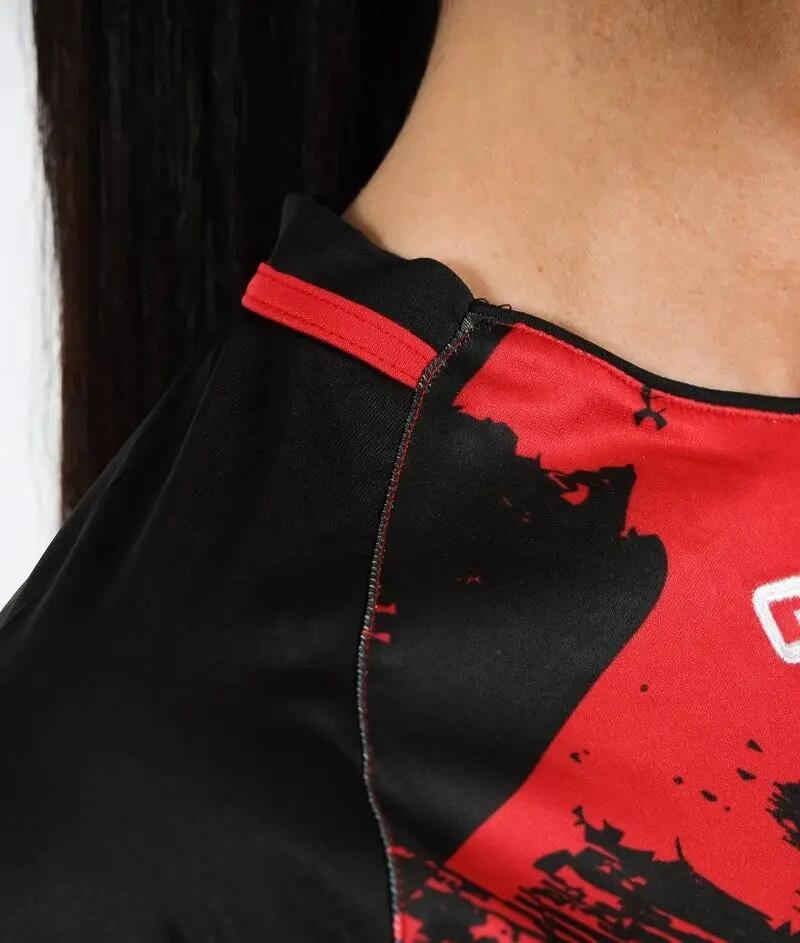 Sportpóló Givova Art Interlock Piros-fekete Piros 4/5