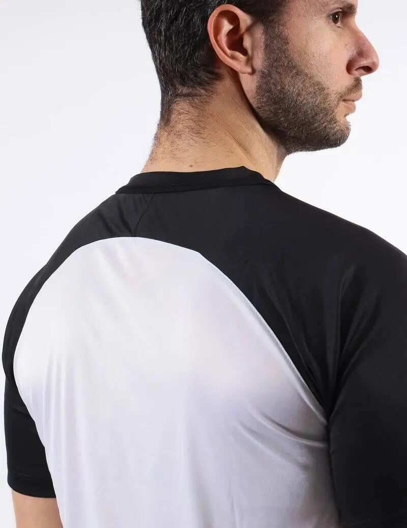 Camiseta de Fútbol Givova Capo Blanca/Negra Poliéster 4/4