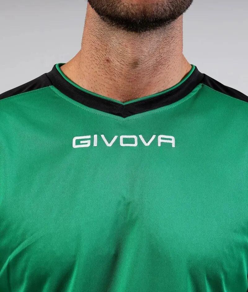 T-shirt uomo givova verde/nero 4/4