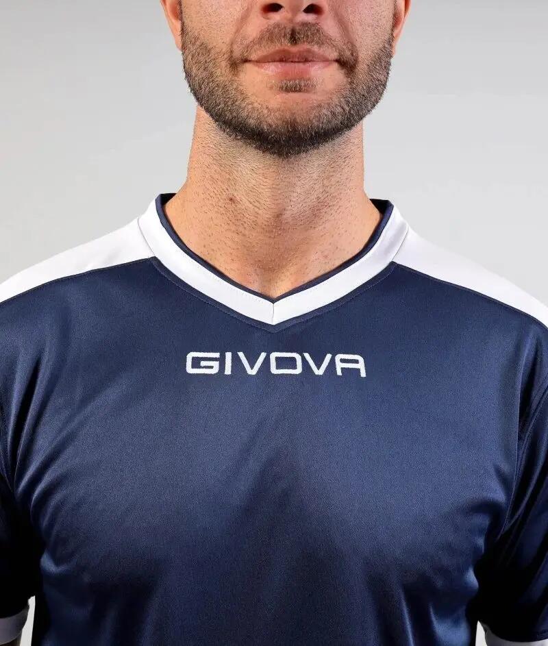 T-shirt uomo givova blu/bianco 4/4
