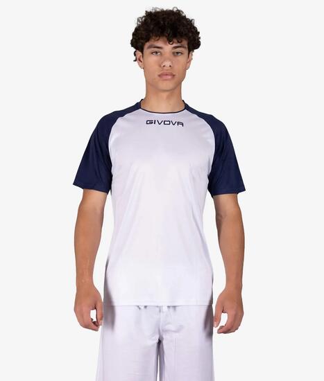 T-shirt uomo givova bianco /blu