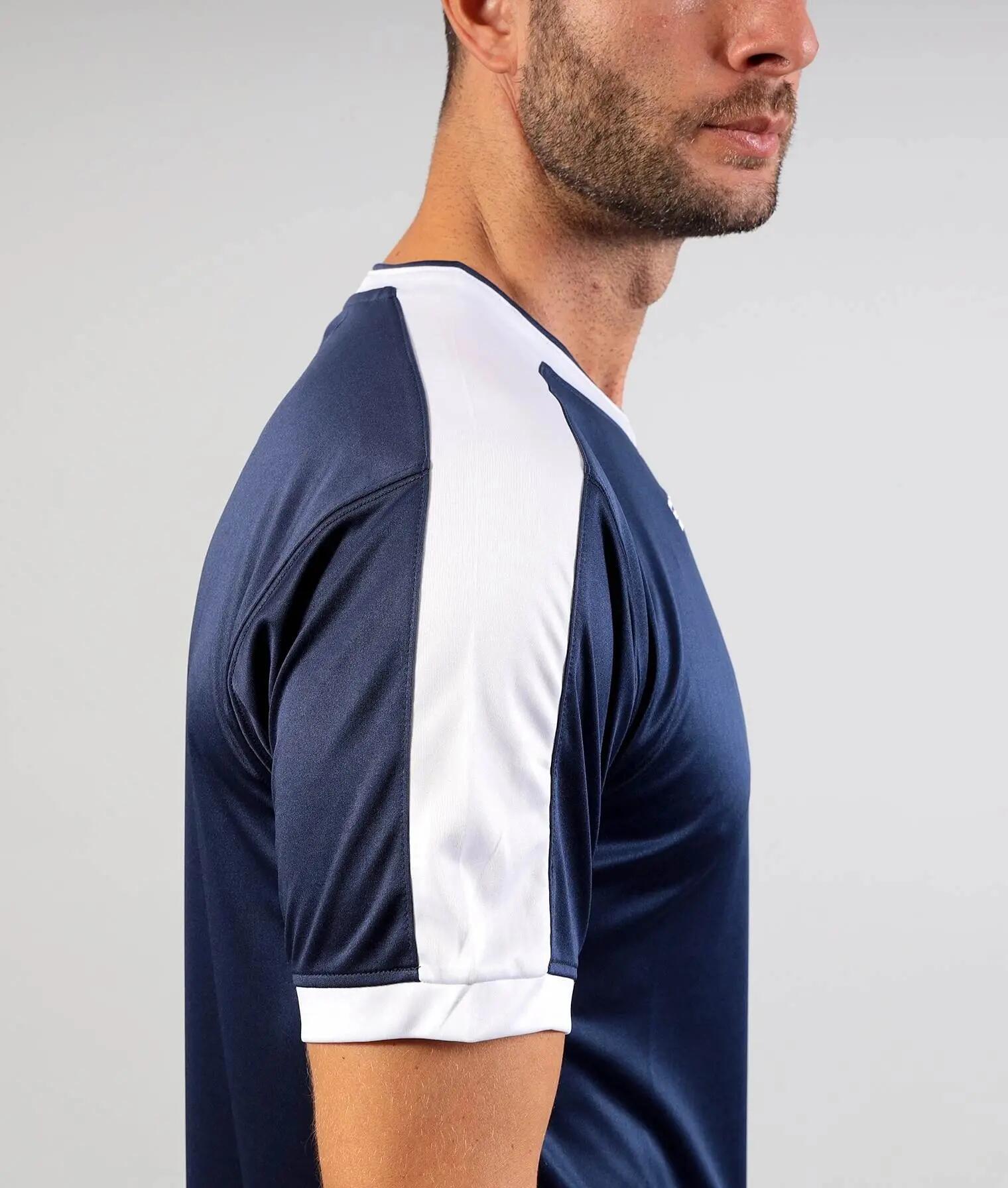 T-shirt uomo givova blu/bianco 3/4