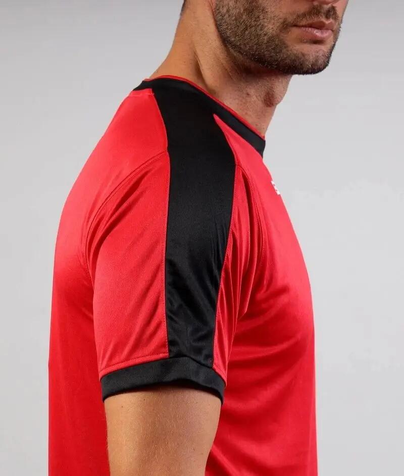 T-shirt uomo givova rosso/nero 3/4