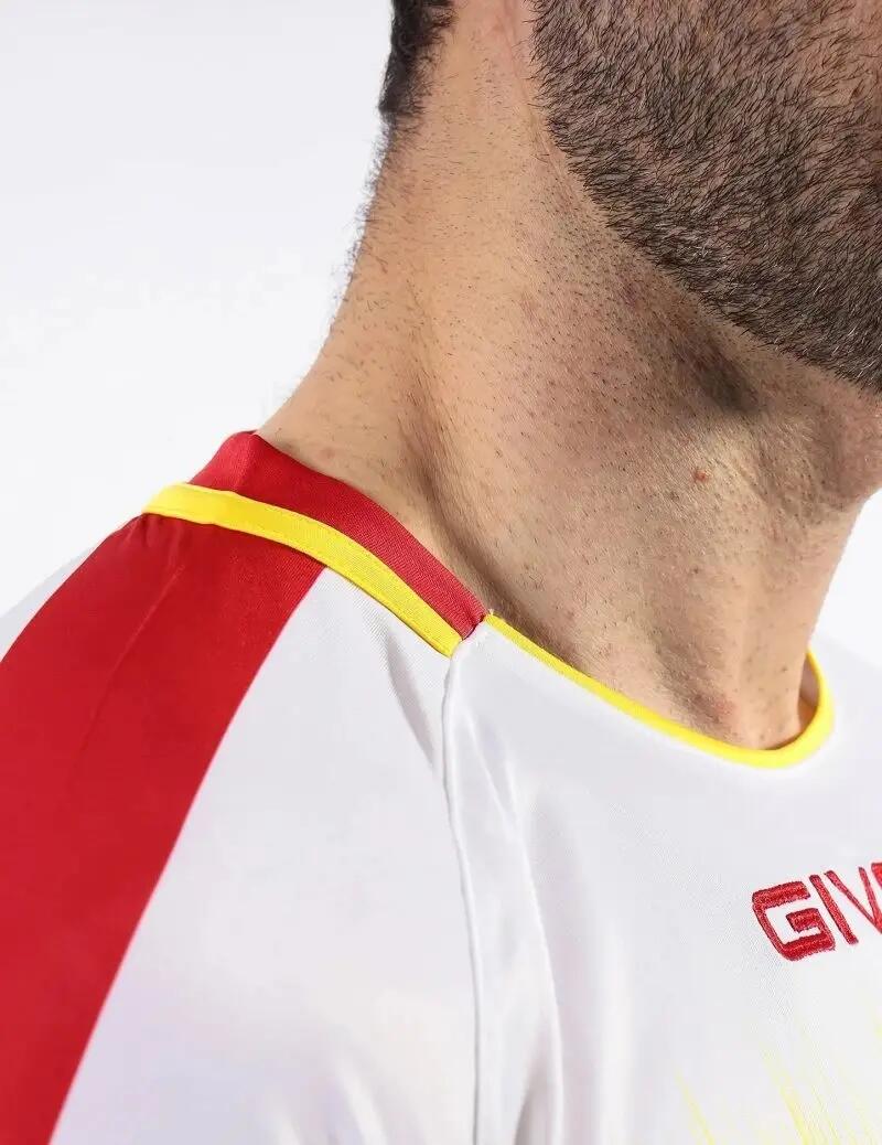 Camiseta Deportiva Givova Radio Rojo-amarillo Blanco 4/4