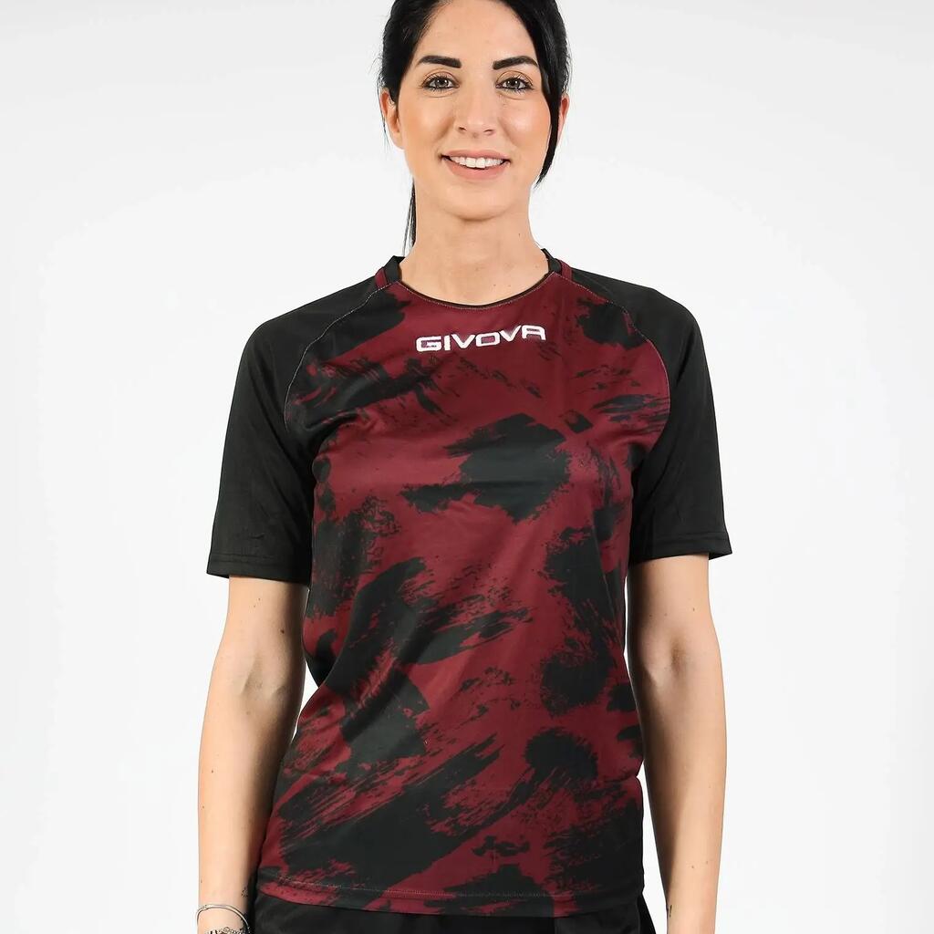 Givova Art Interlock Grenade-zwart sport-T-shirt