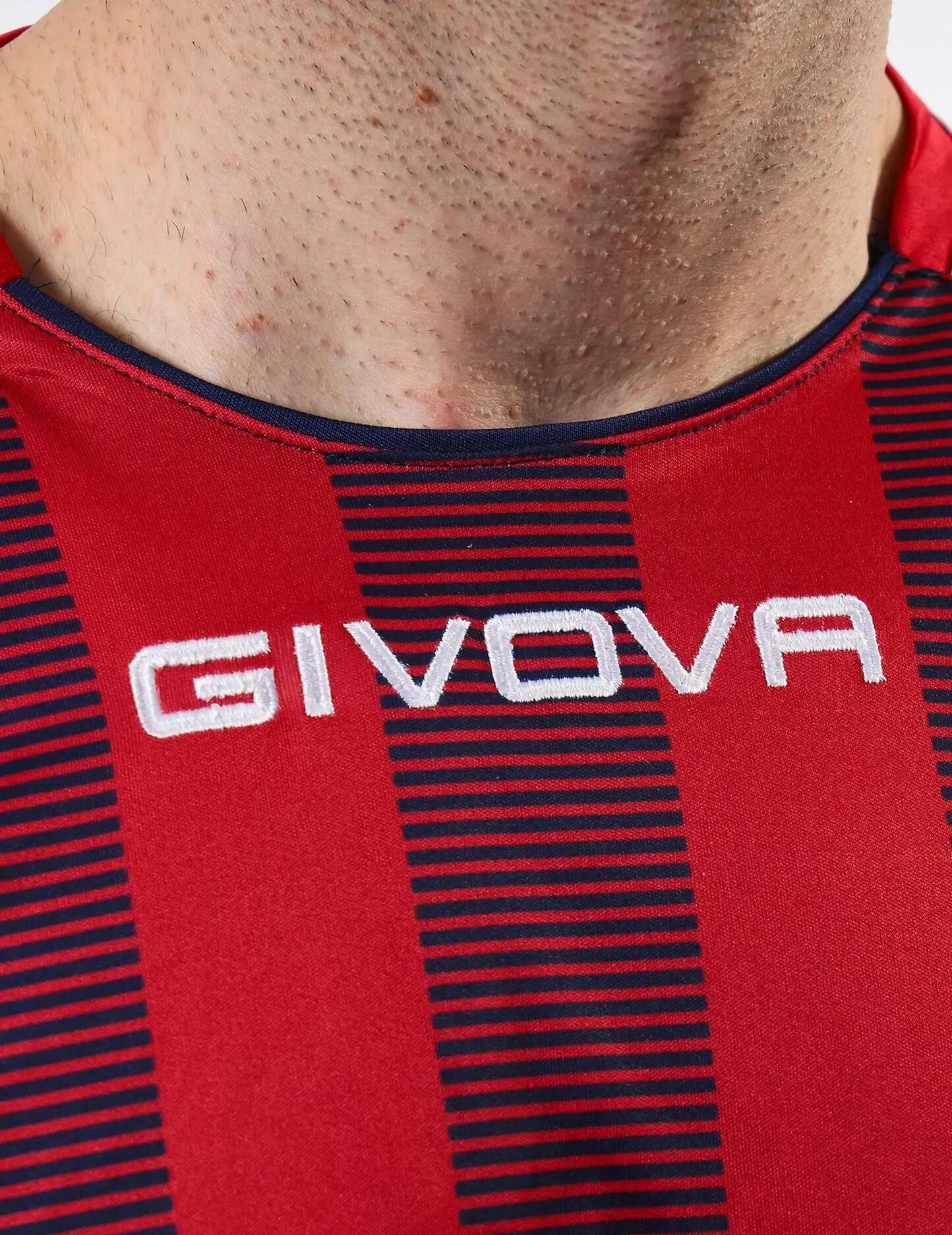 T-shirt uomo givova blu/rosso 4/4