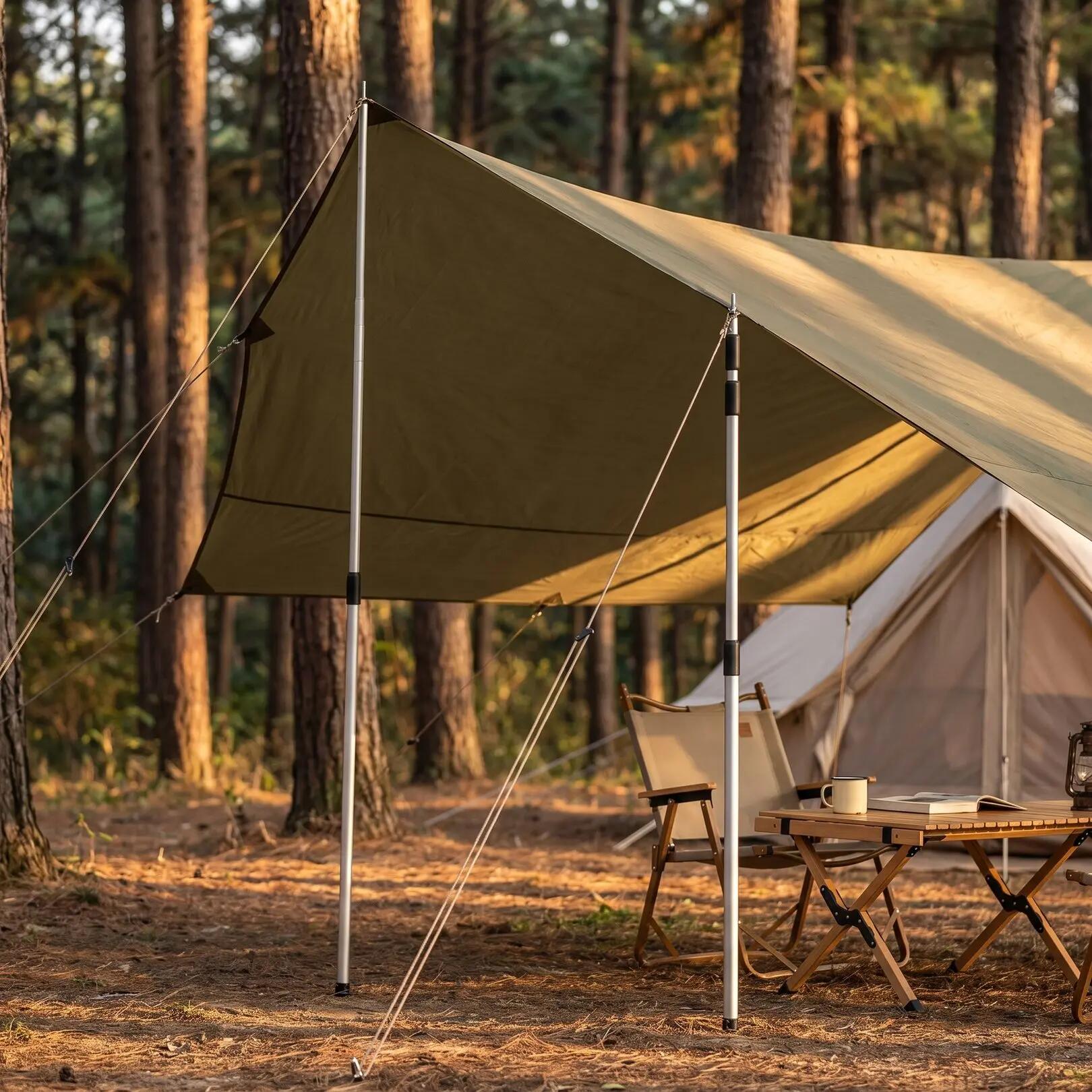 Camping Aufstellstangen Teleskop Aluminium stufenlos 80-180 cm 2 Stück 2/7