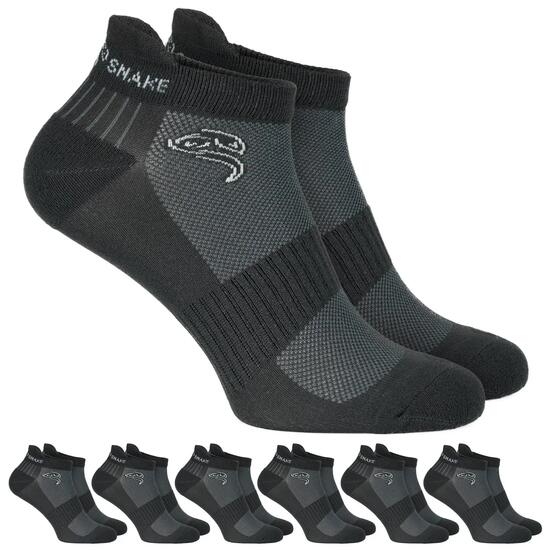 Damen Herren Fitness Sneaker Socken kurz gepolstert 6 Paar Sportsocken