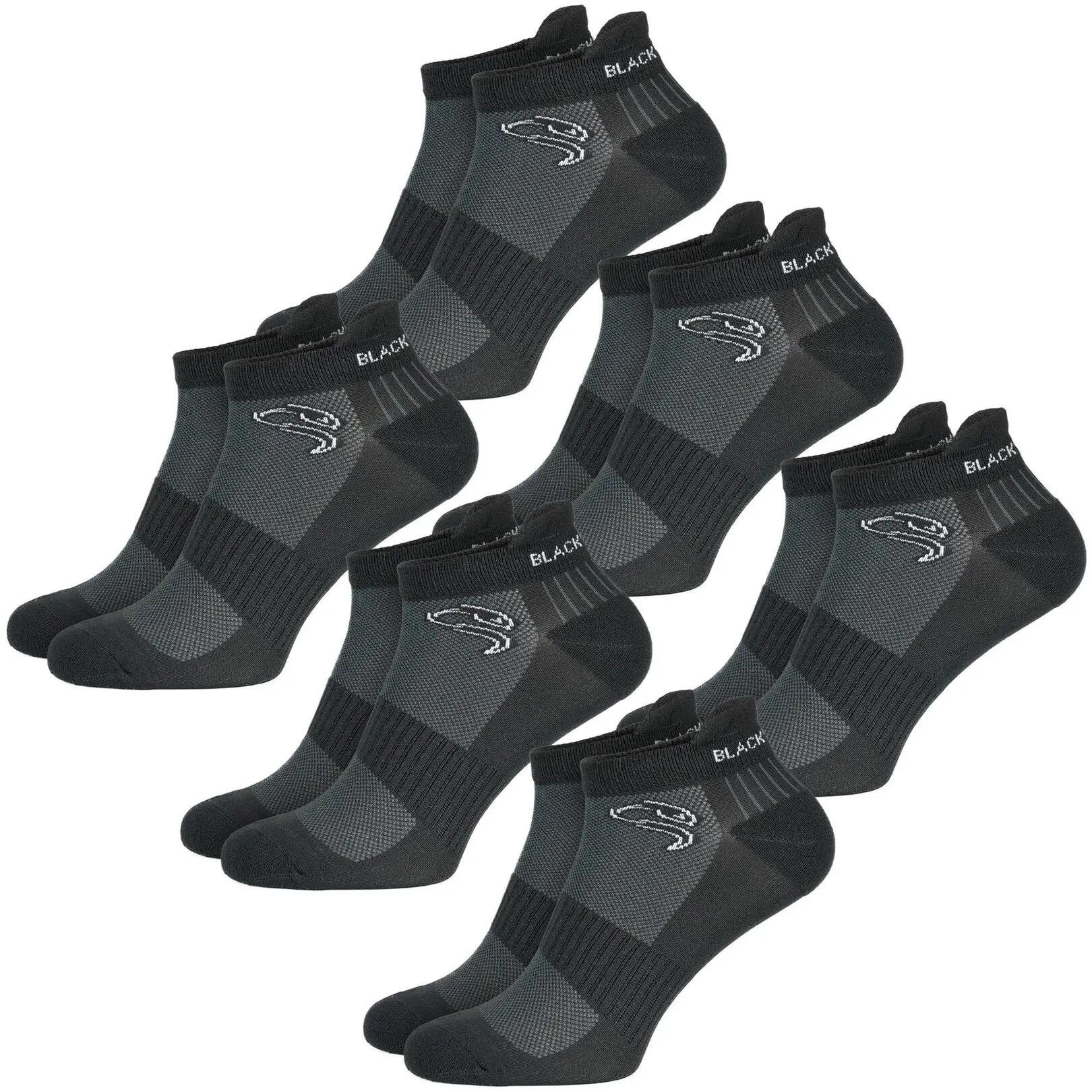 Damen Herren Fitness Sneaker Socken kurz gepolstert 6 Paar Sportsocken 5/7