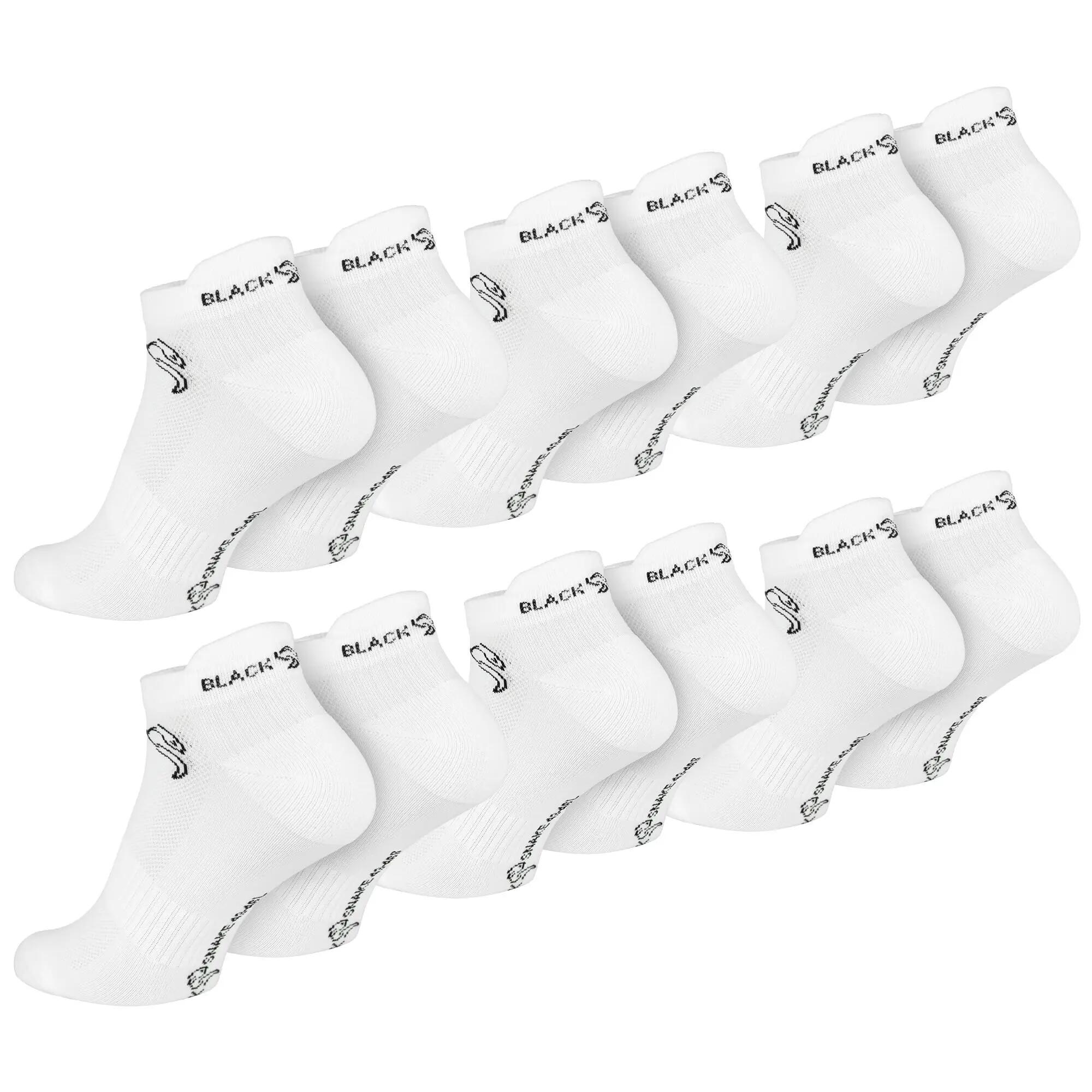 Damen Herren Fitness Sneaker Socken kurz gepolstert 6 Paar Sportsocken 4/7