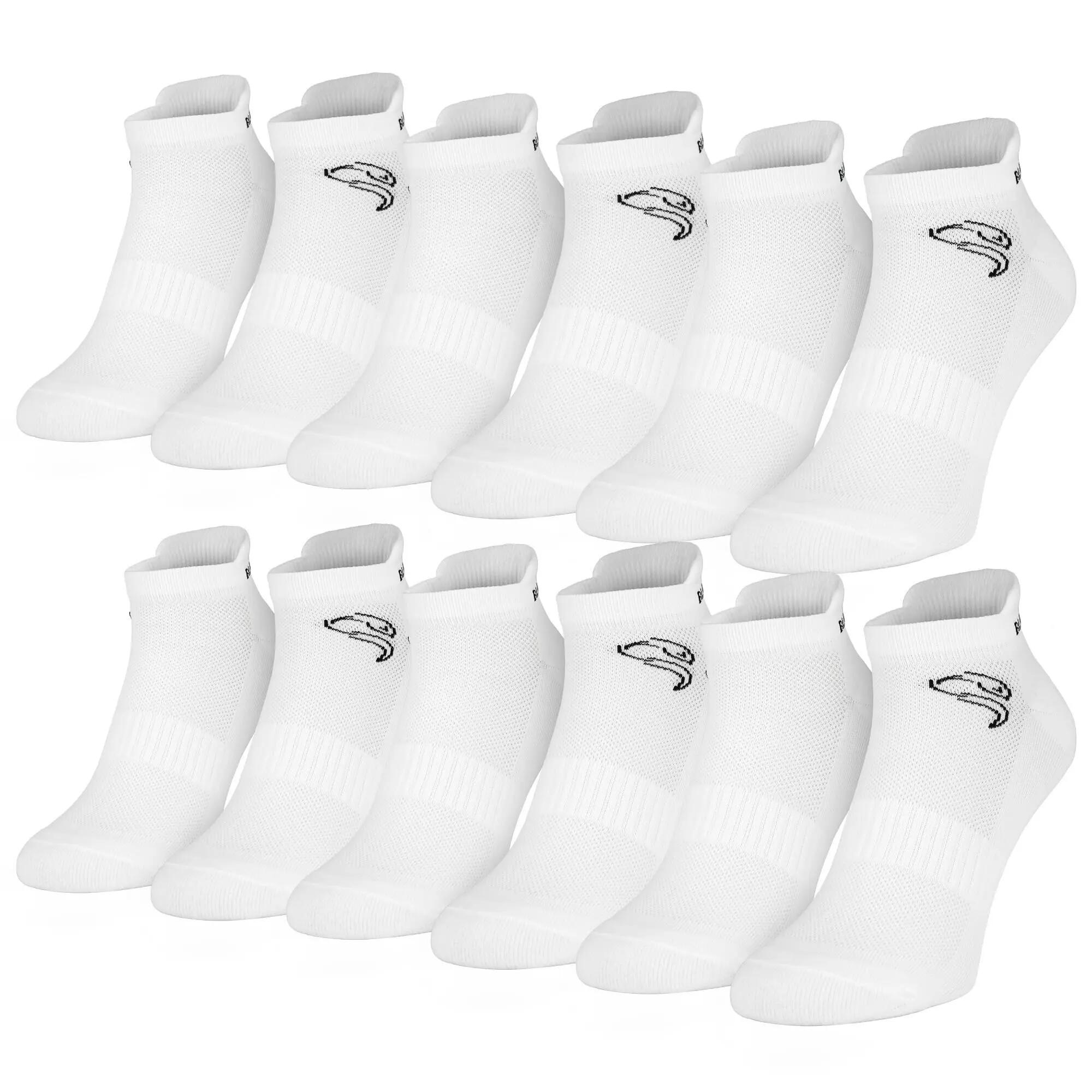 Damen Herren Fitness Sneaker Socken kurz gepolstert 6 Paar Sportsocken 3/7