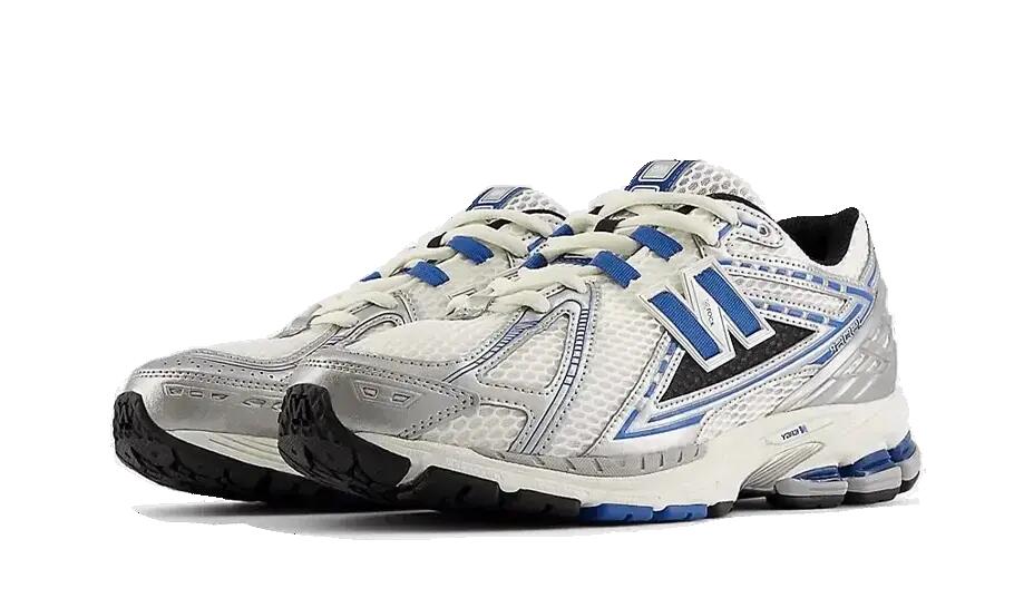 New Balance Zapatillas de deporte plateadas y azules 1906 de — foto 2