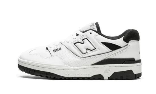 Chaussures - basket - bas, cuir et mesh - new balance 550 - blanc/noir