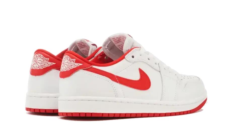 Unisex - Lifestyle - Schuhe - Air Jordan 1 Low OG - White/University Red 3/5