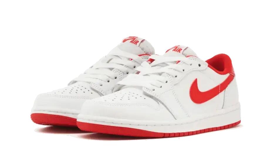 Unisex - Lifestyle - Schuhe - Air Jordan 1 Low OG - White/University Red 2/5