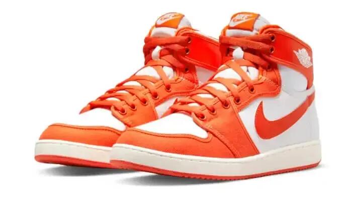 Chaussures - basket - air jordan 1 ajko - blanc/orange 2/5