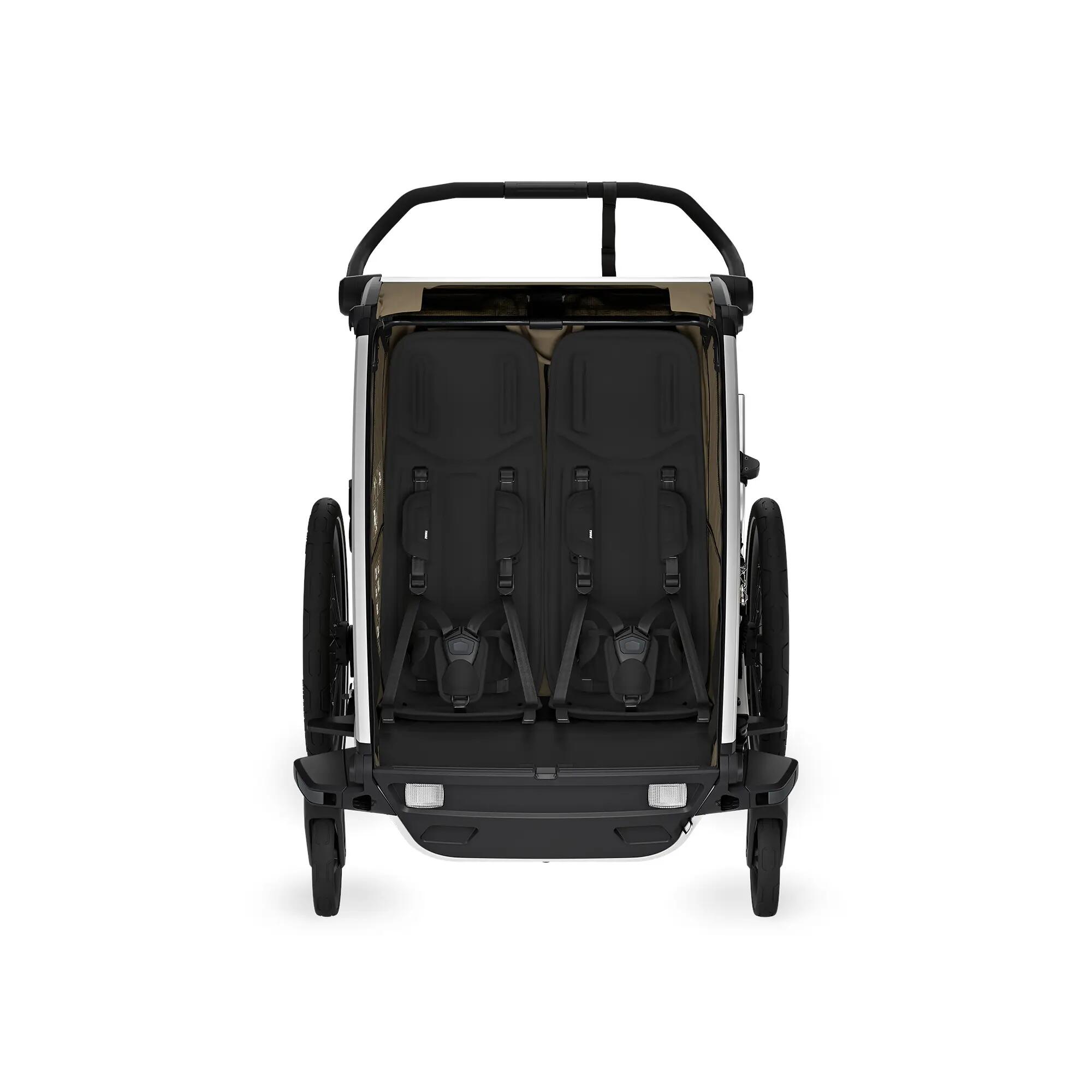 THULE Chariot Cross 2 Double remorque vélo enfants Faded Khaki 4/8