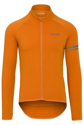 Heren wielrennen thermo fietsshirt lange mouwen essential zwart