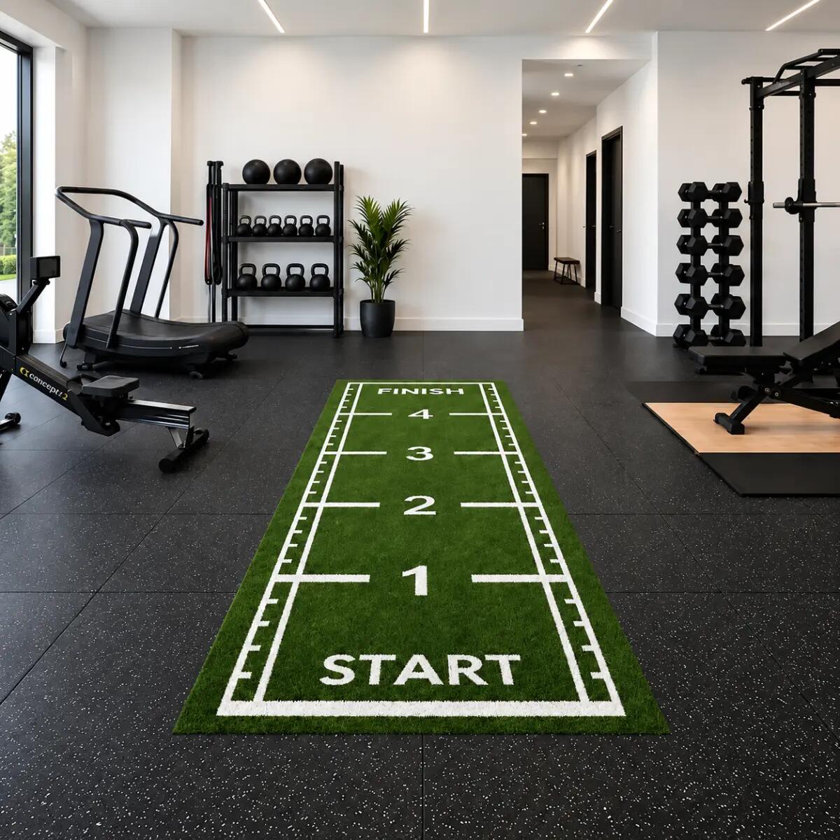 Sprinttrack kunstgras - 5 x 1,5 meter - Groen 2/3