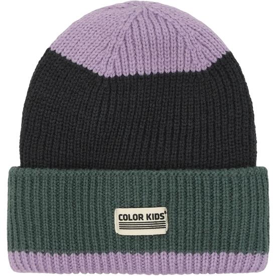 Kinder Mütze Beanie W. Wool & Contrast