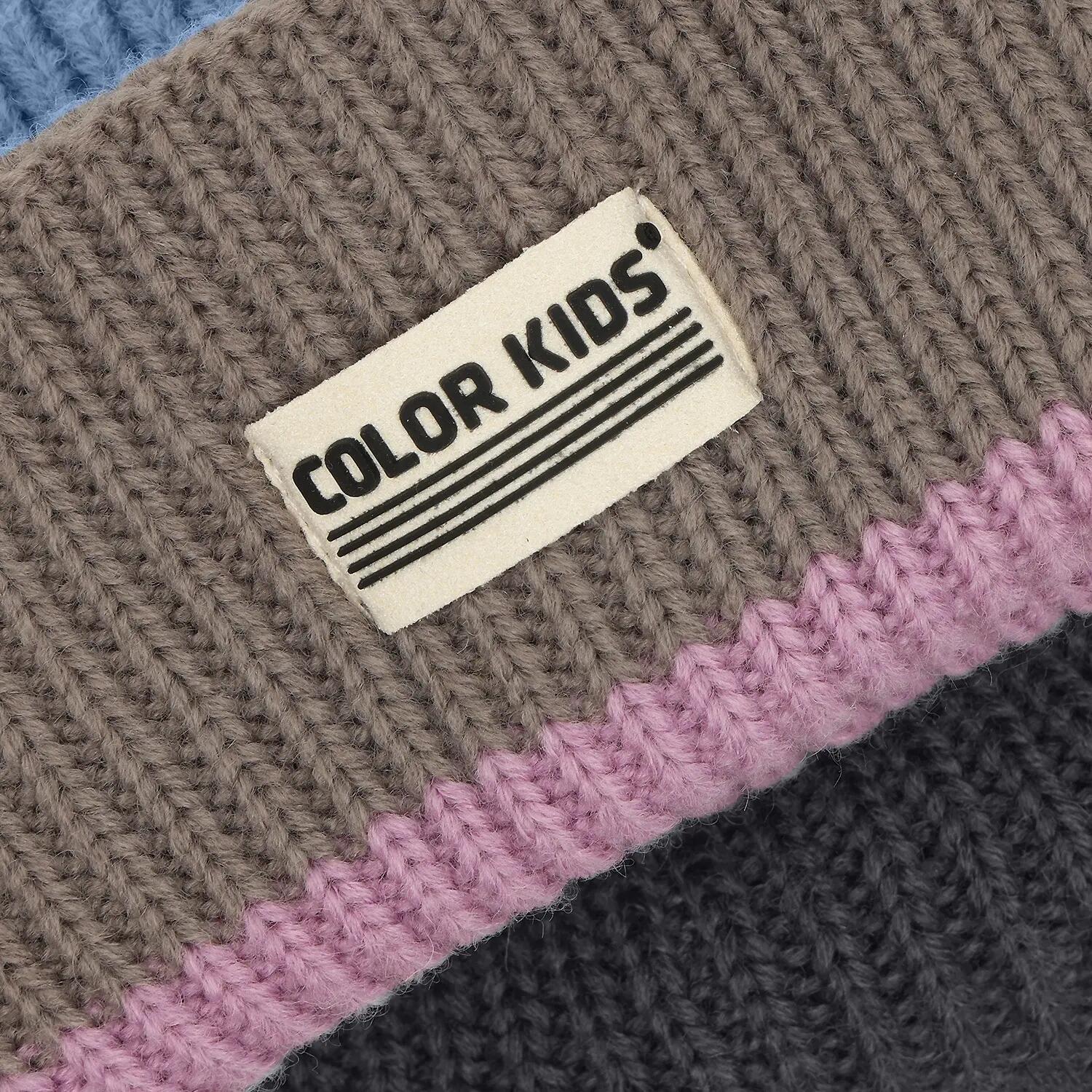 Kinder Mütze Beanie W. Wool & Contrast 3/3