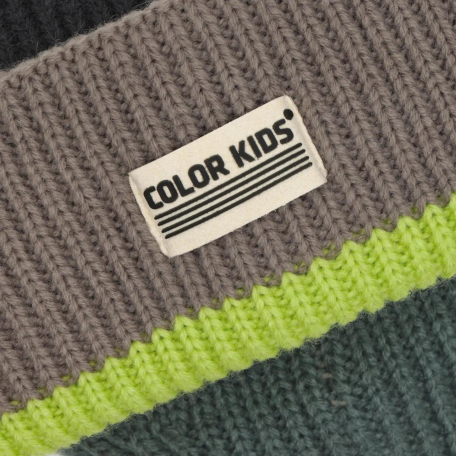 Kinder Mütze Beanie W. Wool & Contrast 3/3